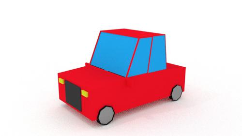 Low Poly Car  preview image